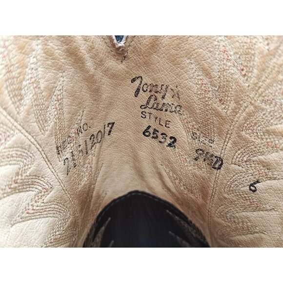 Tony Lama Men's Brown Leather Western Boots Size 9.5D US - Picture 8 of 10